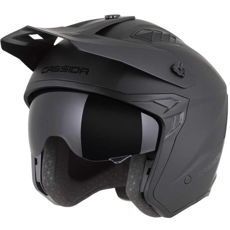 Casco modulare da moto Cassida Cross Country Dual nero opaco