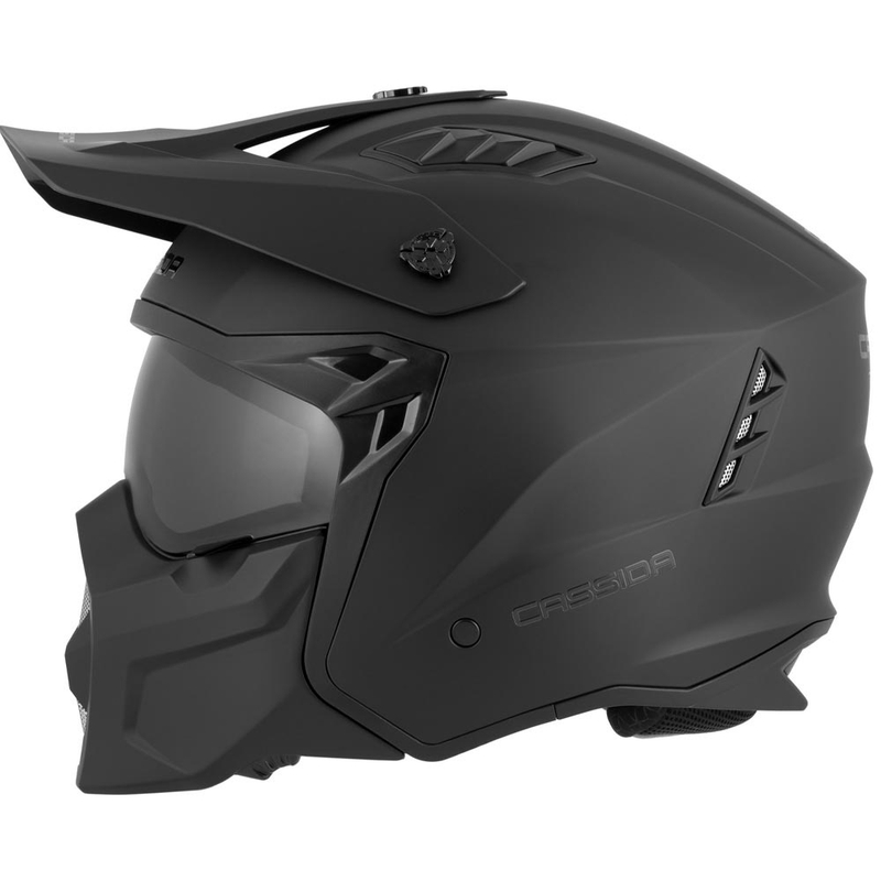 Casco modulare da moto Cassida Cross Country Dual nero opaco