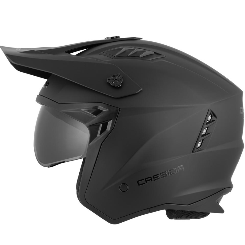 Casco modulare da moto Cassida Cross Country Dual nero opaco