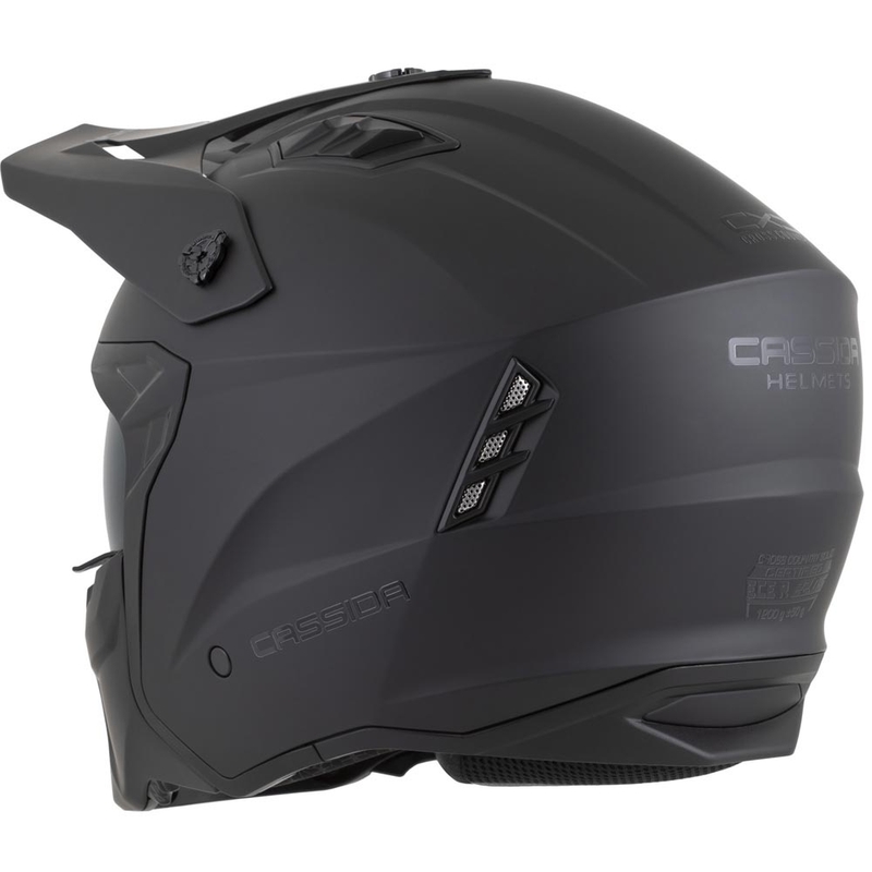 Casco modulare da moto Cassida Cross Country Dual nero opaco