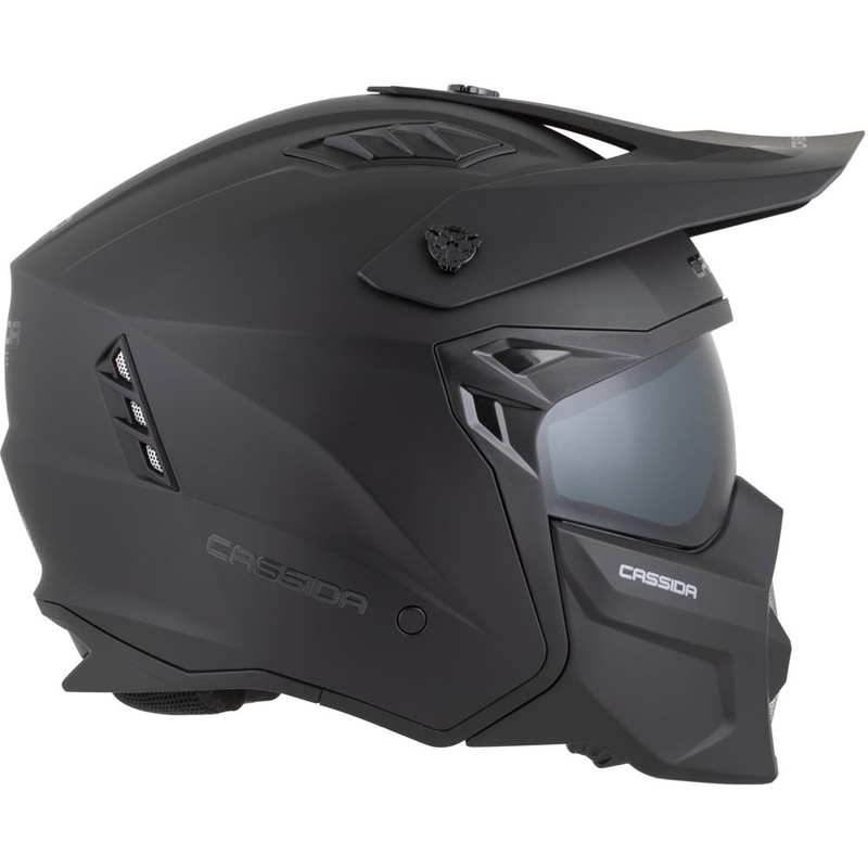 Casco modulare da moto Cassida Cross Country Dual nero opaco