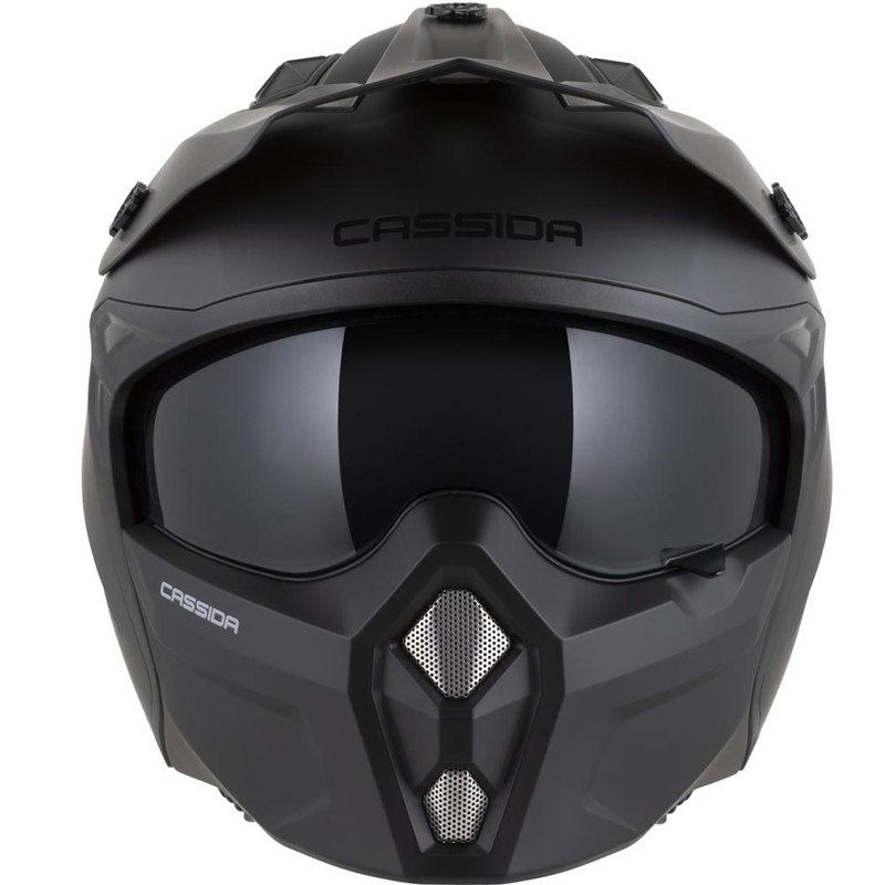 Casco modulare da moto Cassida Cross Country Dual nero opaco