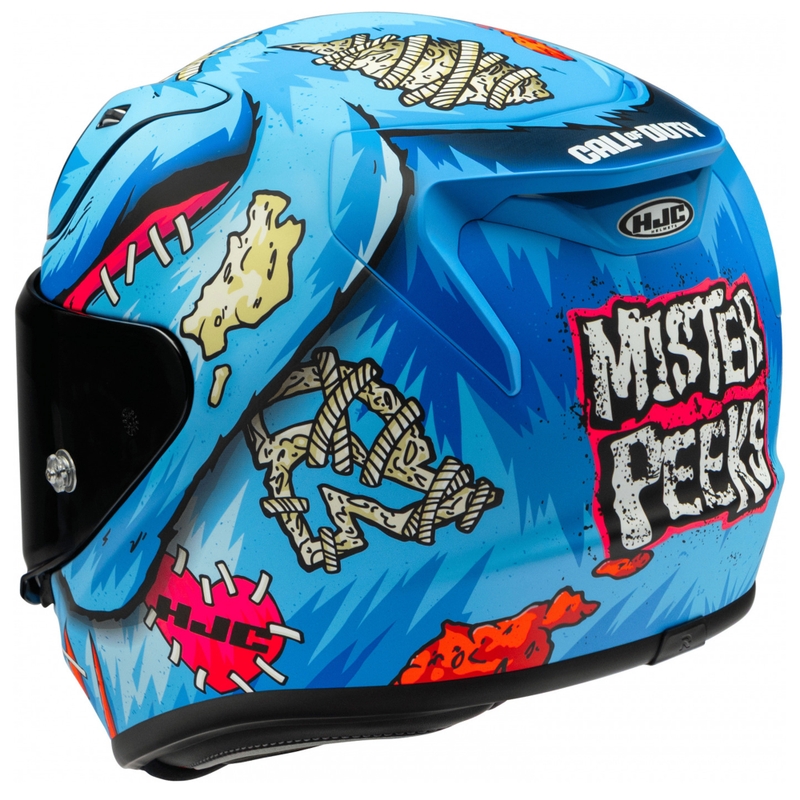 Casco integrale da moto HJC RPHA 12 Mister Peeks blu