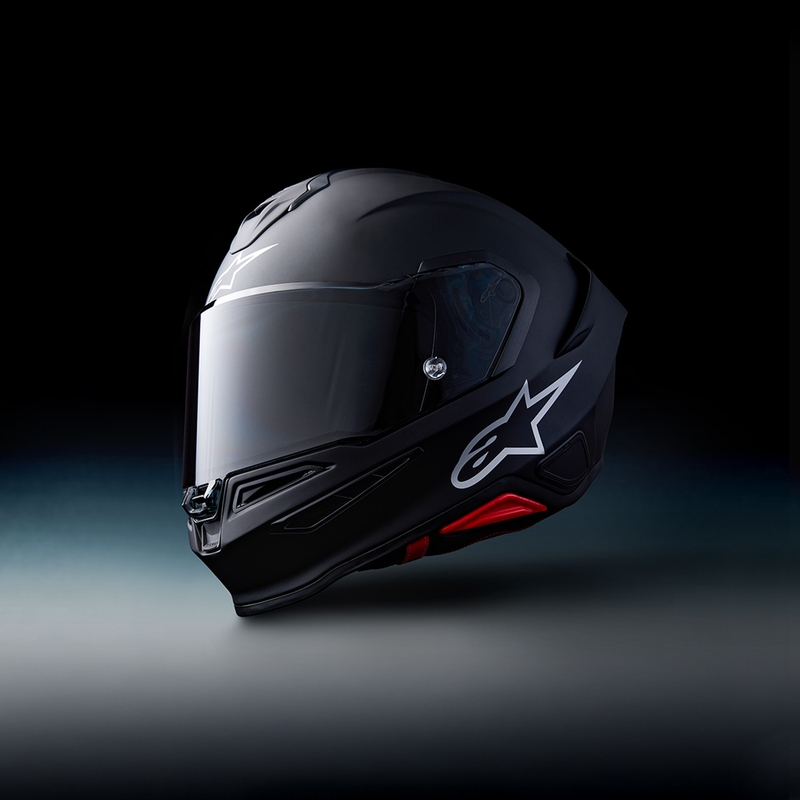 Casco integrale da moto Alpinestars S-R7 Solid nero opaco
