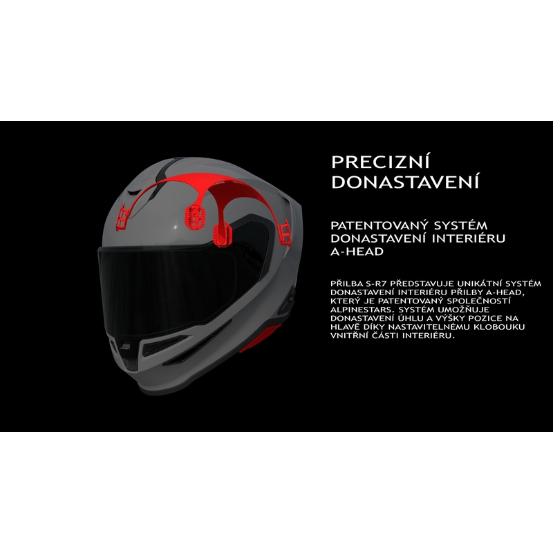 Casco integrale da moto Alpinestars S-R7 Solid nero opaco