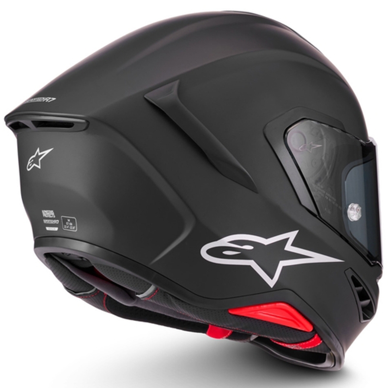 Casco integrale da moto Alpinestars S-R7 Solid nero opaco