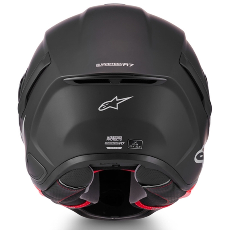 Casco integrale da moto Alpinestars S-R7 Solid nero opaco