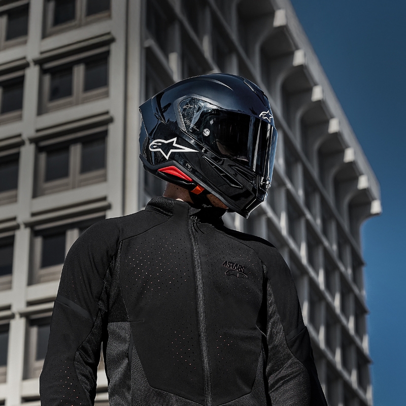 Casco integrale da moto Alpinestars S-R7 Solid nero