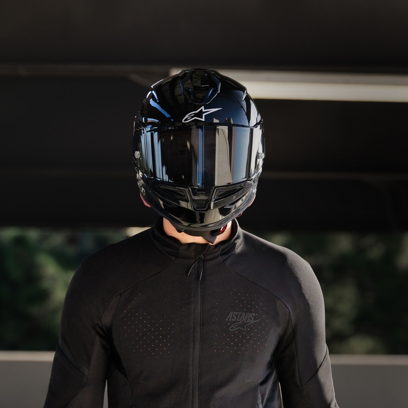 Casco integrale da moto Alpinestars S-R7 Solid nero