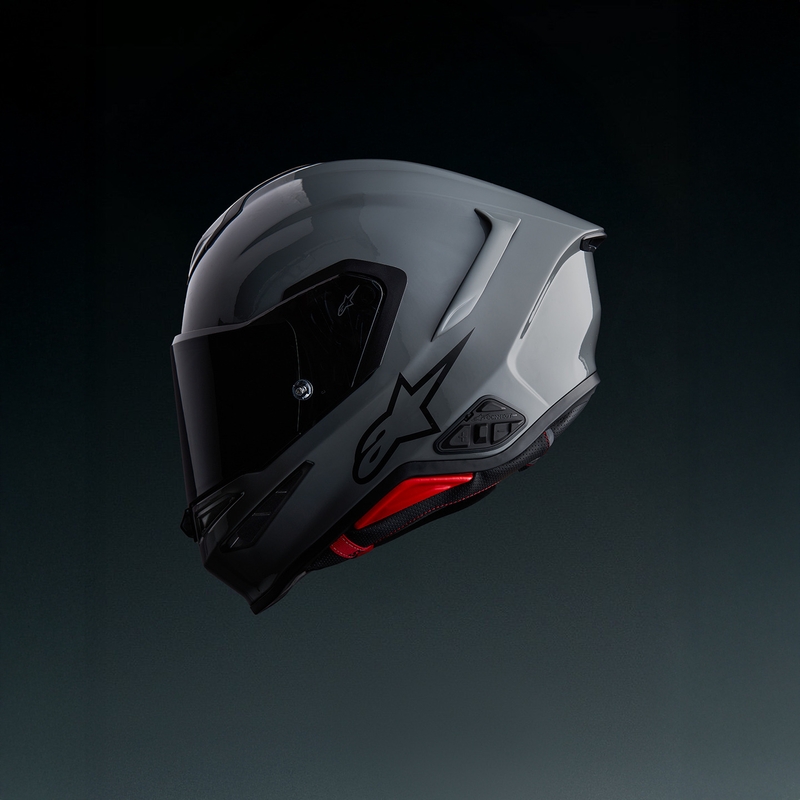 Casco integrale da moto Alpinestars S-R7 Solid grigio