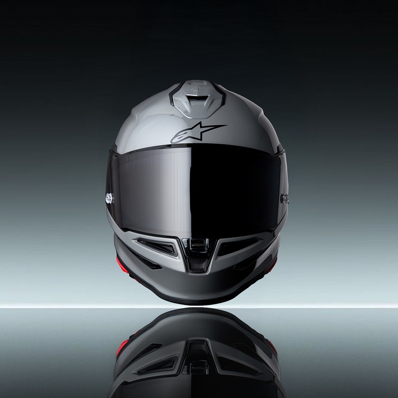 Casco integrale da moto Alpinestars S-R7 Solid grigio