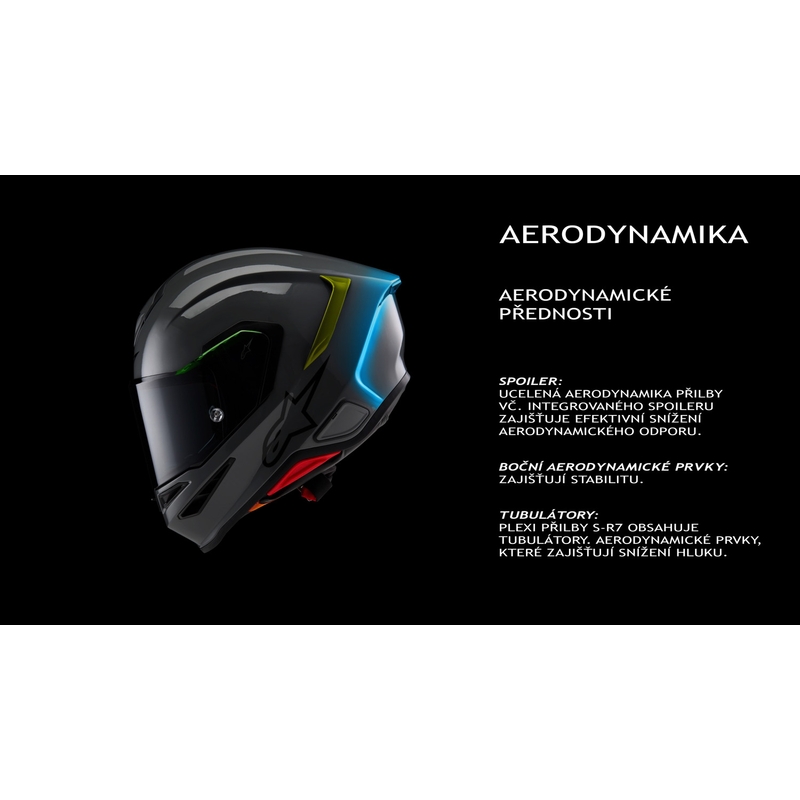 Casco integrale da moto Alpinestars S-R7 Solid grigio