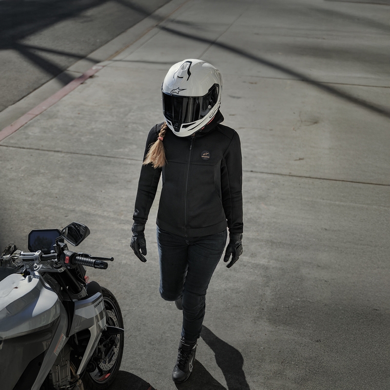 Casco integrale da moto Alpinestars S-R7 Solid bianco