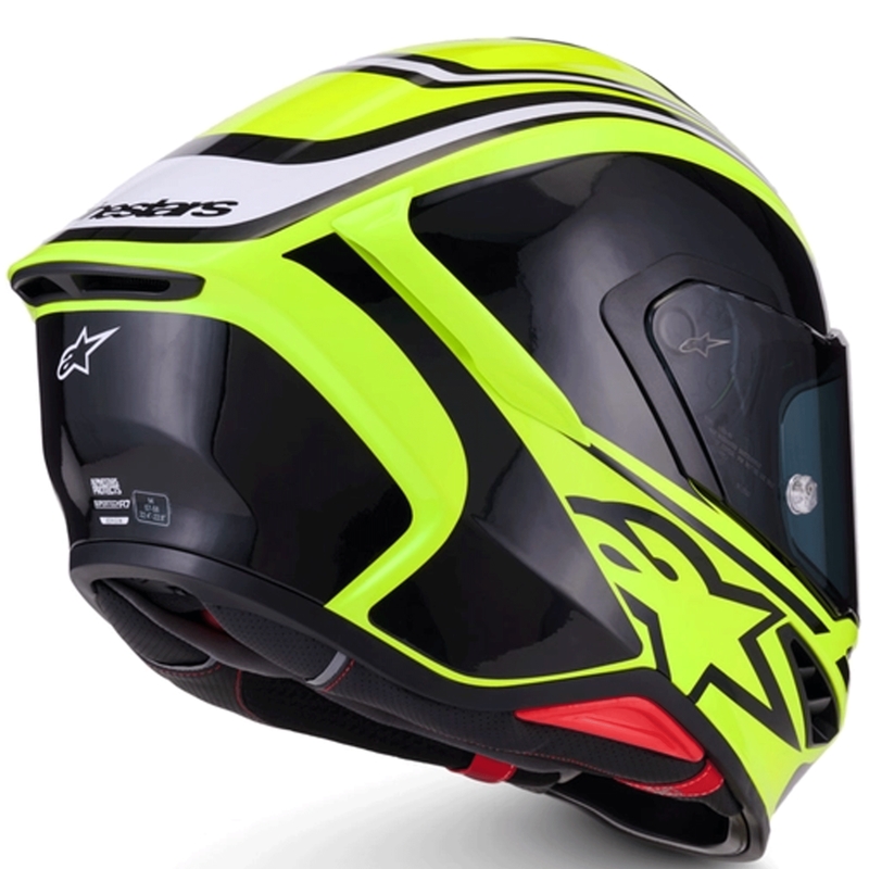 Casco integrale da moto Alpinestars S-R7 Zeal giallo fluo-nero-bianco