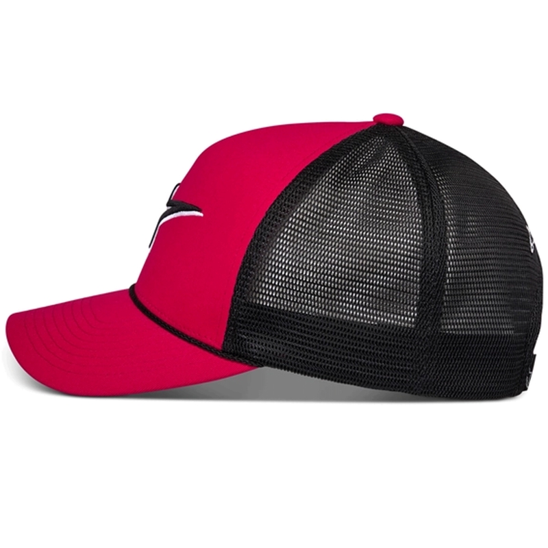 Cappellino da camionista Alpinestars Ageless Shadow rosso-nero