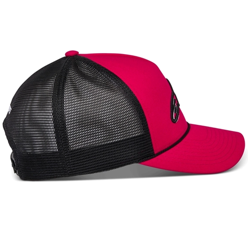 Cappellino da camionista Alpinestars Ageless Shadow rosso-nero