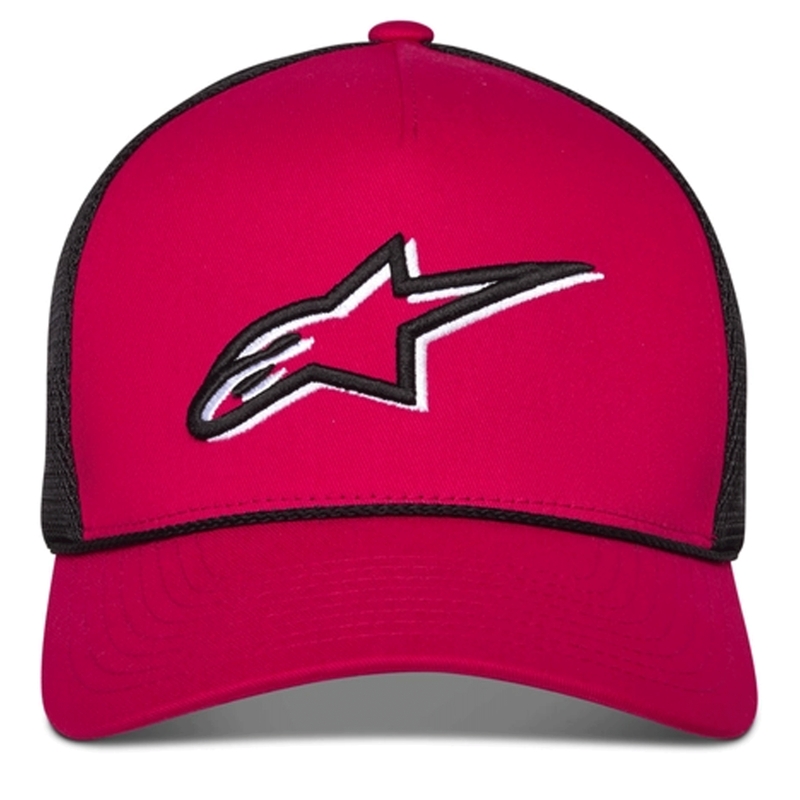 Cappellino da camionista Alpinestars Ageless Shadow rosso-nero