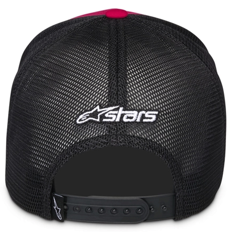 Cappellino da camionista Alpinestars Ageless Shadow rosso-nero
