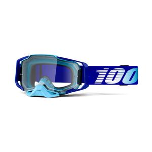Occhiali da motocross 100% ARMEGA blu reale (plexi trasparente)
