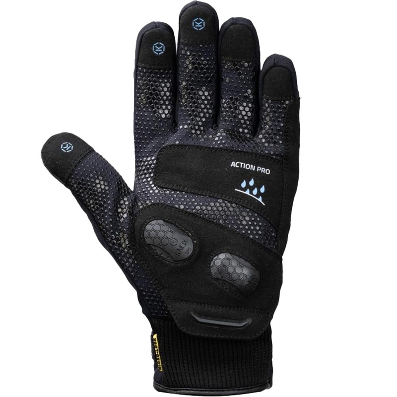 Guanti da moto impermeabili Knox Action PRO neri