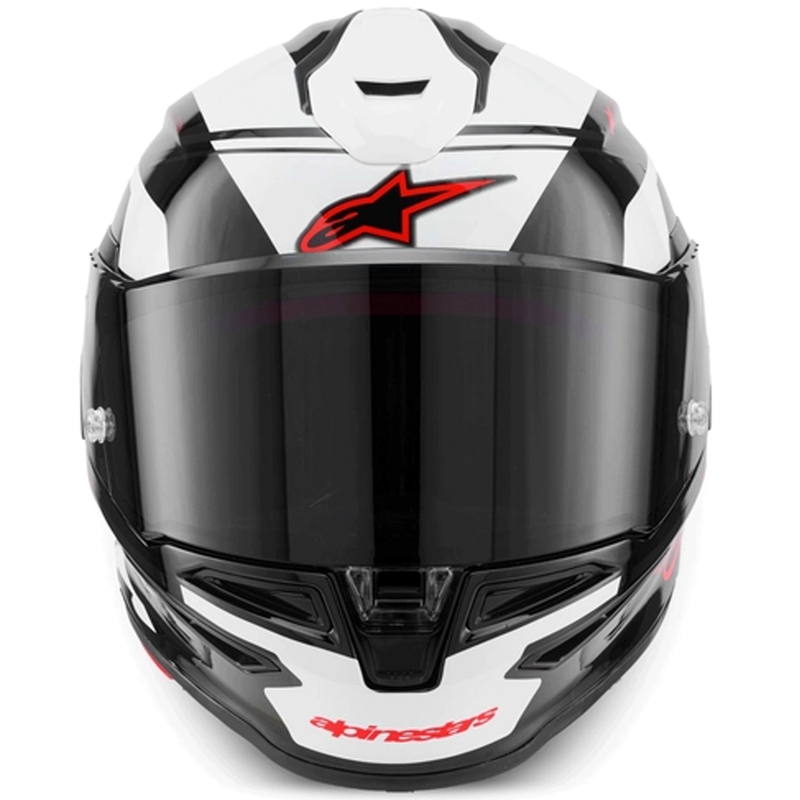 Casco integrale da moto Alpinestars S-R7 A-Core nero-bianco-rosso