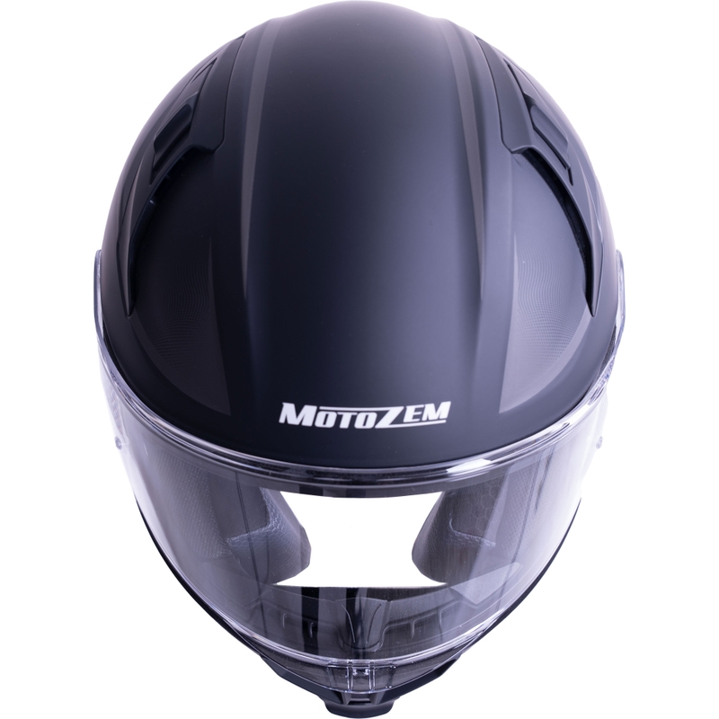 Casco integrale da moto MotoZem Guardian nero opaco - campione