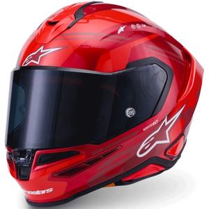 Casco integrale da moto Alpinestars S-R7 A-Core rosso-bianco