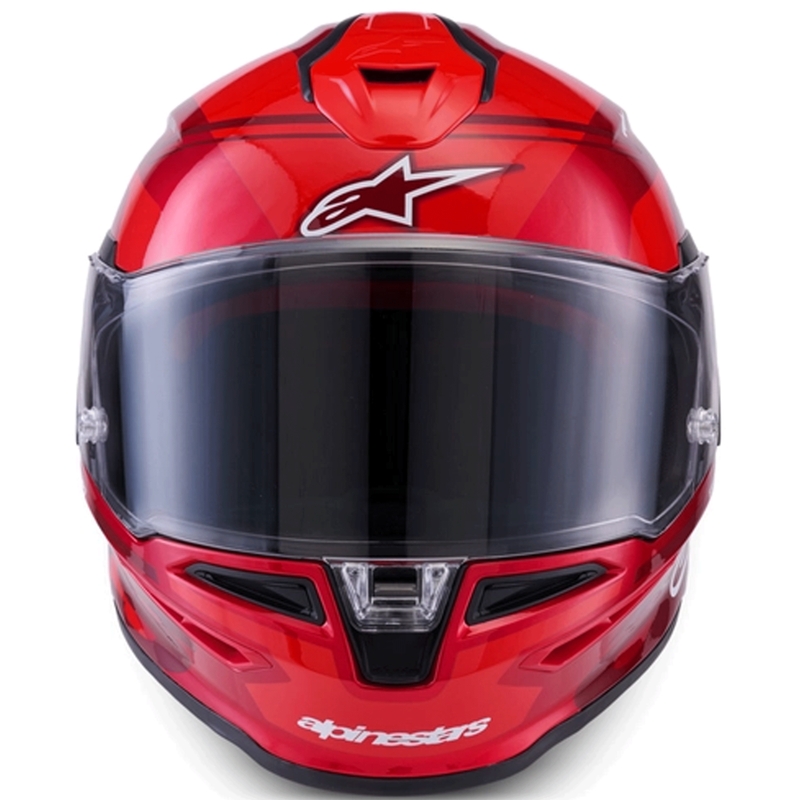 Casco integrale da moto Alpinestars S-R7 A-Core rosso-bianco