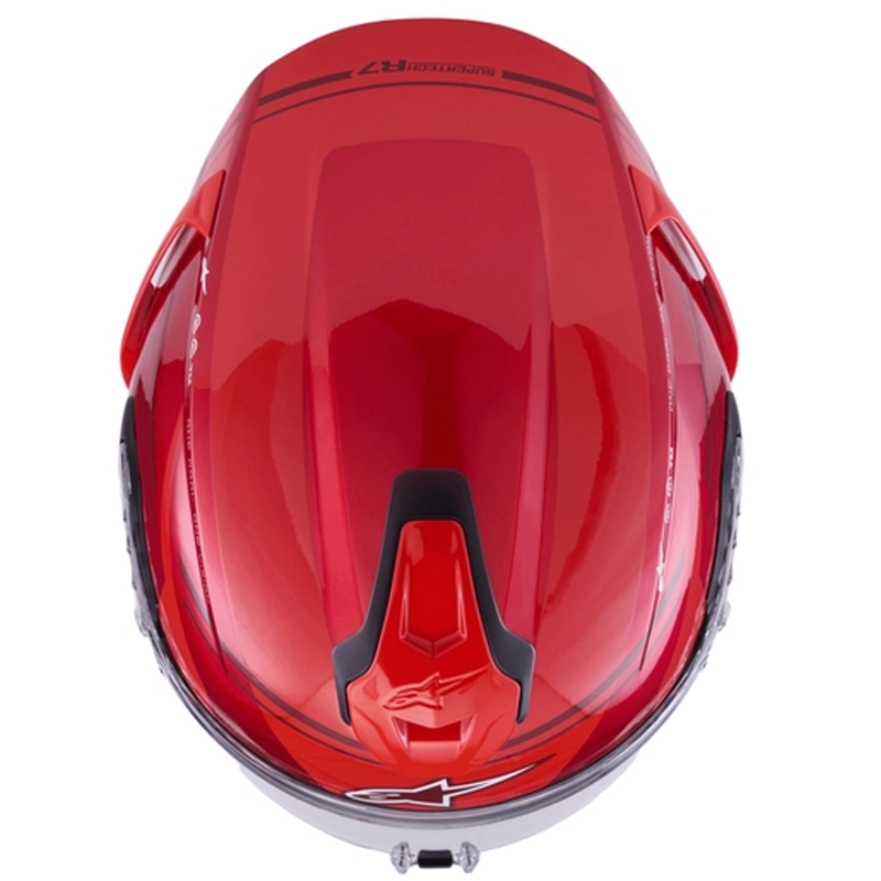 Casco integrale da moto Alpinestars S-R7 A-Core rosso-bianco