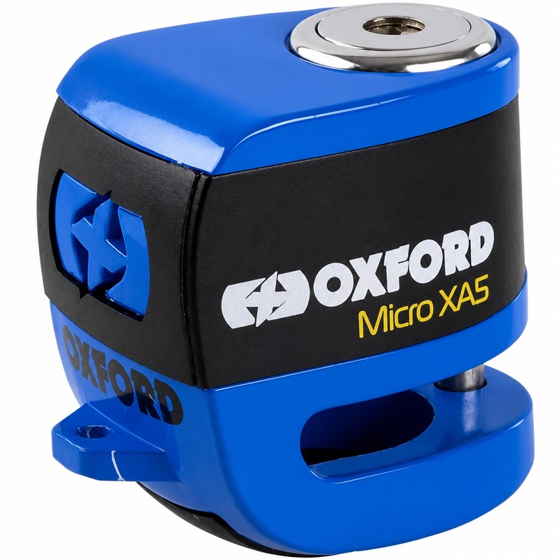 Blocco freno a disco Oxford Micro XA5 - Edizione limitata blu
