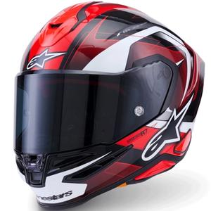 Casco integrale da moto Alpinestars S-R7 Kinetis nero-rosso-bianco