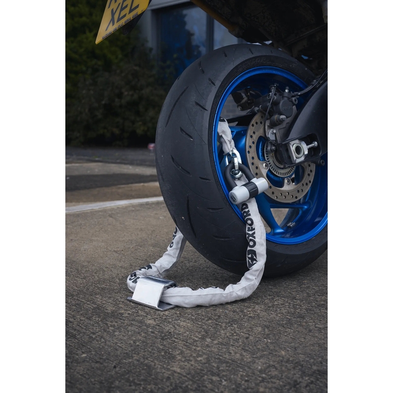 Lucchetto a catena per moto Oxford HD - edizione limitata grigia