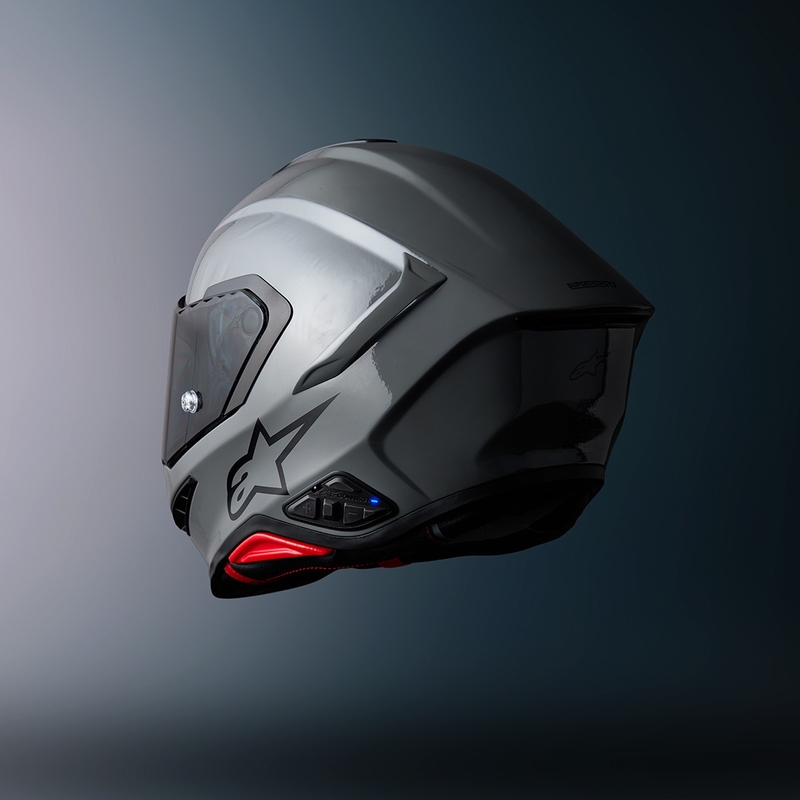 Interfono Bluetooth per moto Alpinestars A-CONNECT, sistema nero.