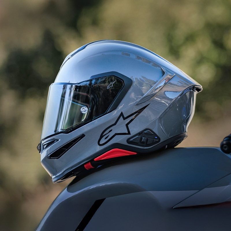 Interfono Bluetooth per moto Alpinestars A-CONNECT, sistema nero.