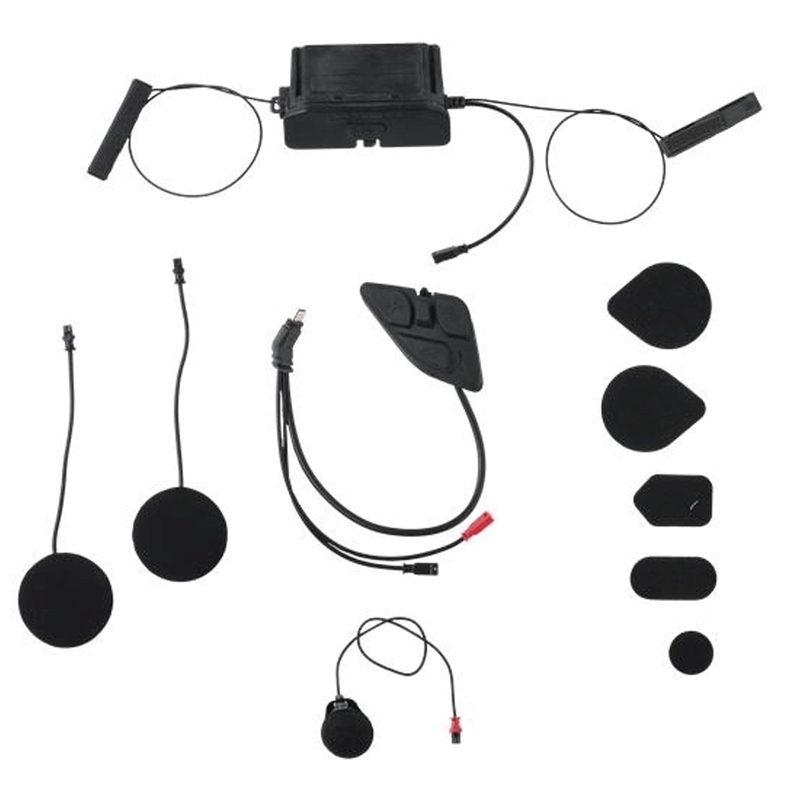 Interfono Bluetooth per moto Alpinestars A-CONNECT, sistema nero.