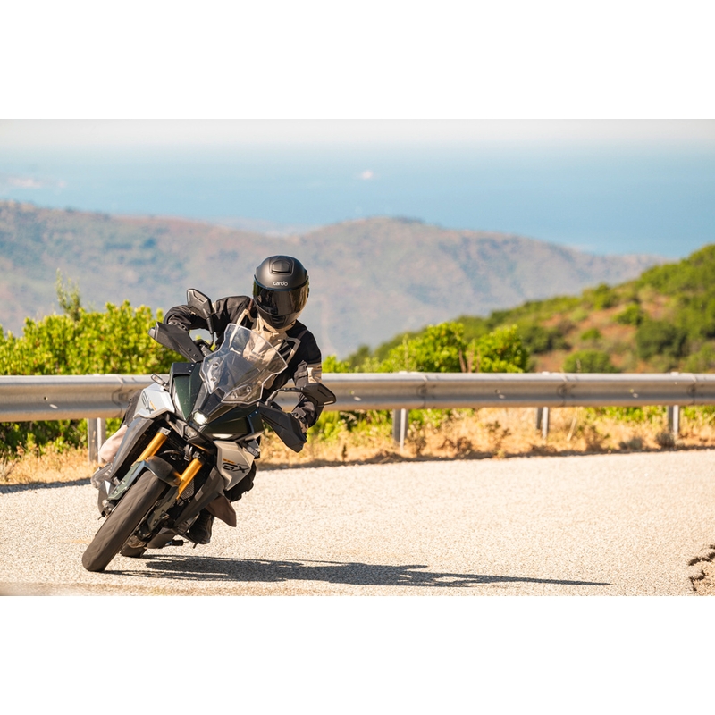 Casco integrale da moto Cardo Beyond GTS nero