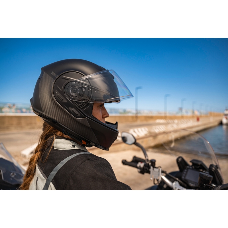 Casco integrale da moto Cardo Beyond GTS nero