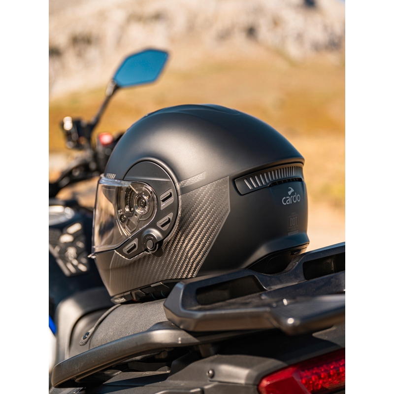 Casco integrale da moto Cardo Beyond GTS nero