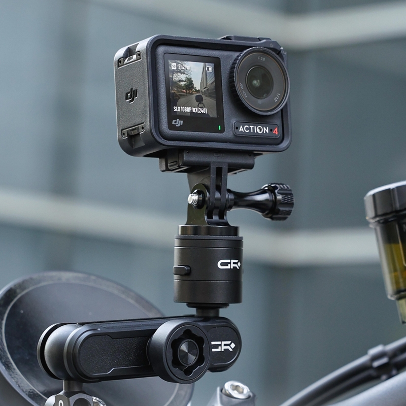 Supporto antifurto per action camera GRxplore GT1 da manubrio, nero