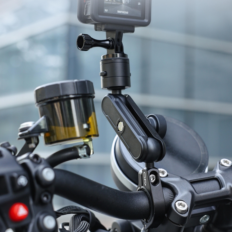 Supporto antifurto per action camera GRxplore GT1 da manubrio, nero