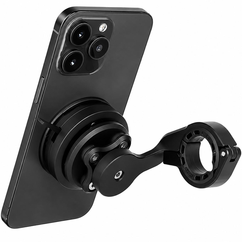 Supporto per telefono da manubrio curvo per moto GRxplore MT10, colore nero