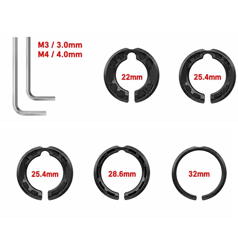 Supporto per telefono da manubrio curvo per moto GRxplore MT10, colore nero
