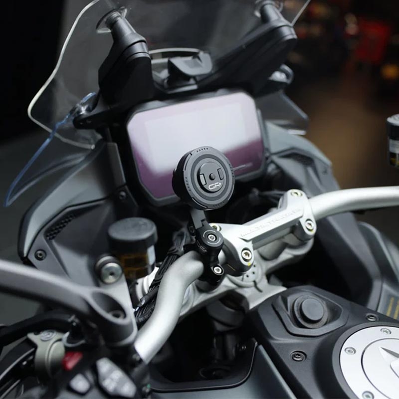 Supporto per telefono da manubrio per moto con braccio regolabile GRxplore MT11 nero