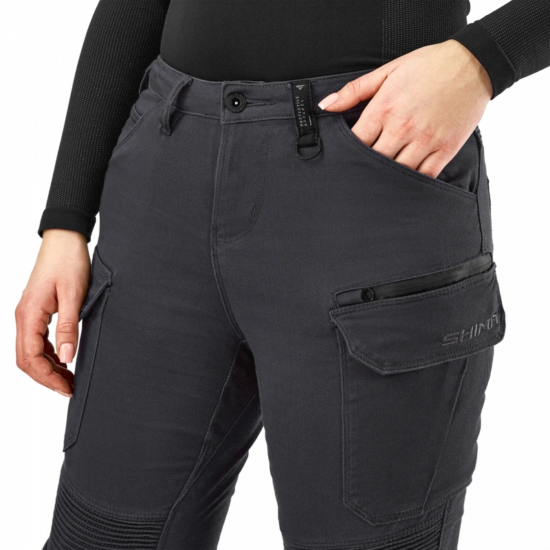 Pantaloni da moto da donna Shima Giro 3.0, grigi