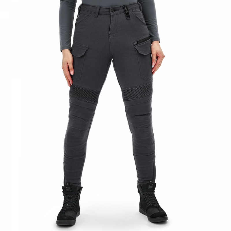 Pantaloni da moto da donna Shima Giro 3.0, grigi