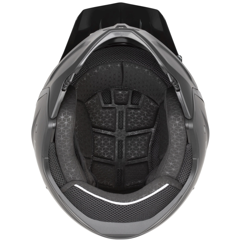Casco modulare da moto Cross Country Code sabbia opaca-nero azzurro