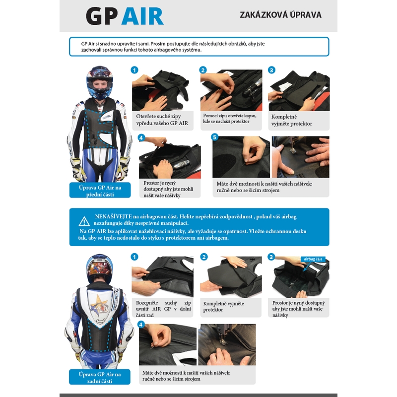 Gilet airbag HELITE GP Air 2 bianco e nero