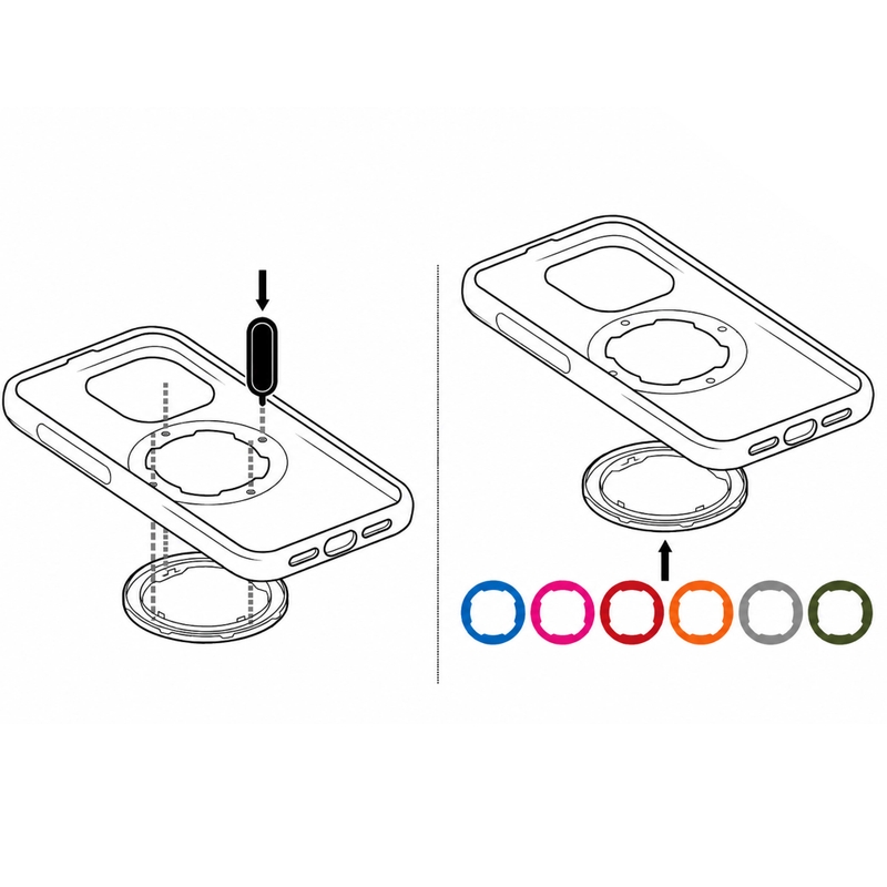 Anello Quad Lock® MAG 2 grigio