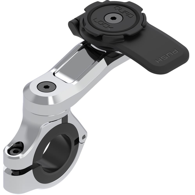 Supporto per telefono da manubrio Quad Lock® PRO, cromato