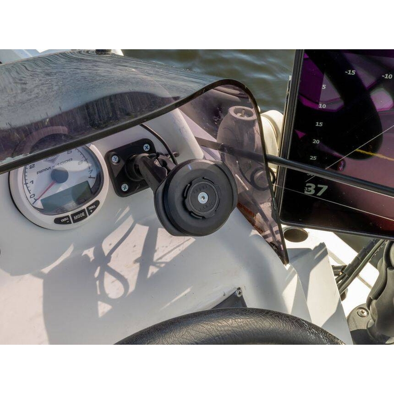 Base piatta Quad Lock® 360 nera
